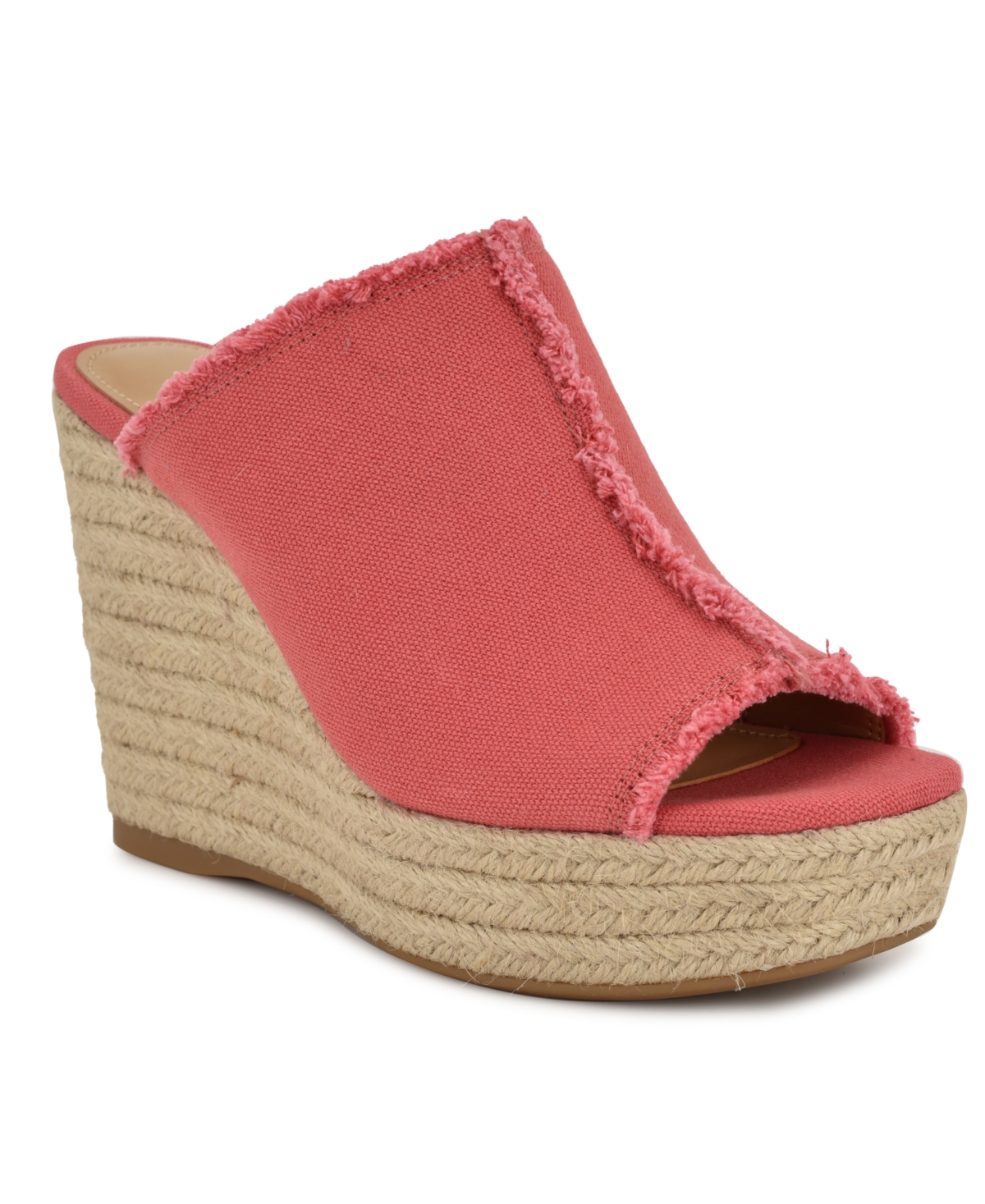 Nine West Baja Platform Wedge Sandal In Pink