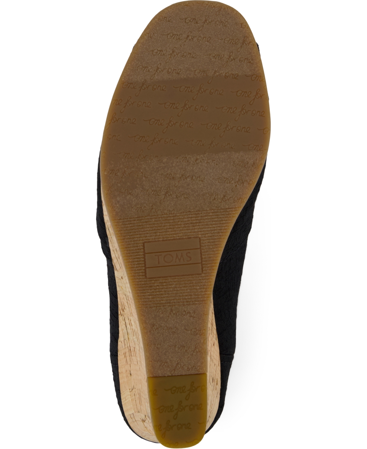 TOMS WOMEN'S SLIP ON WEDGE SANDALS 