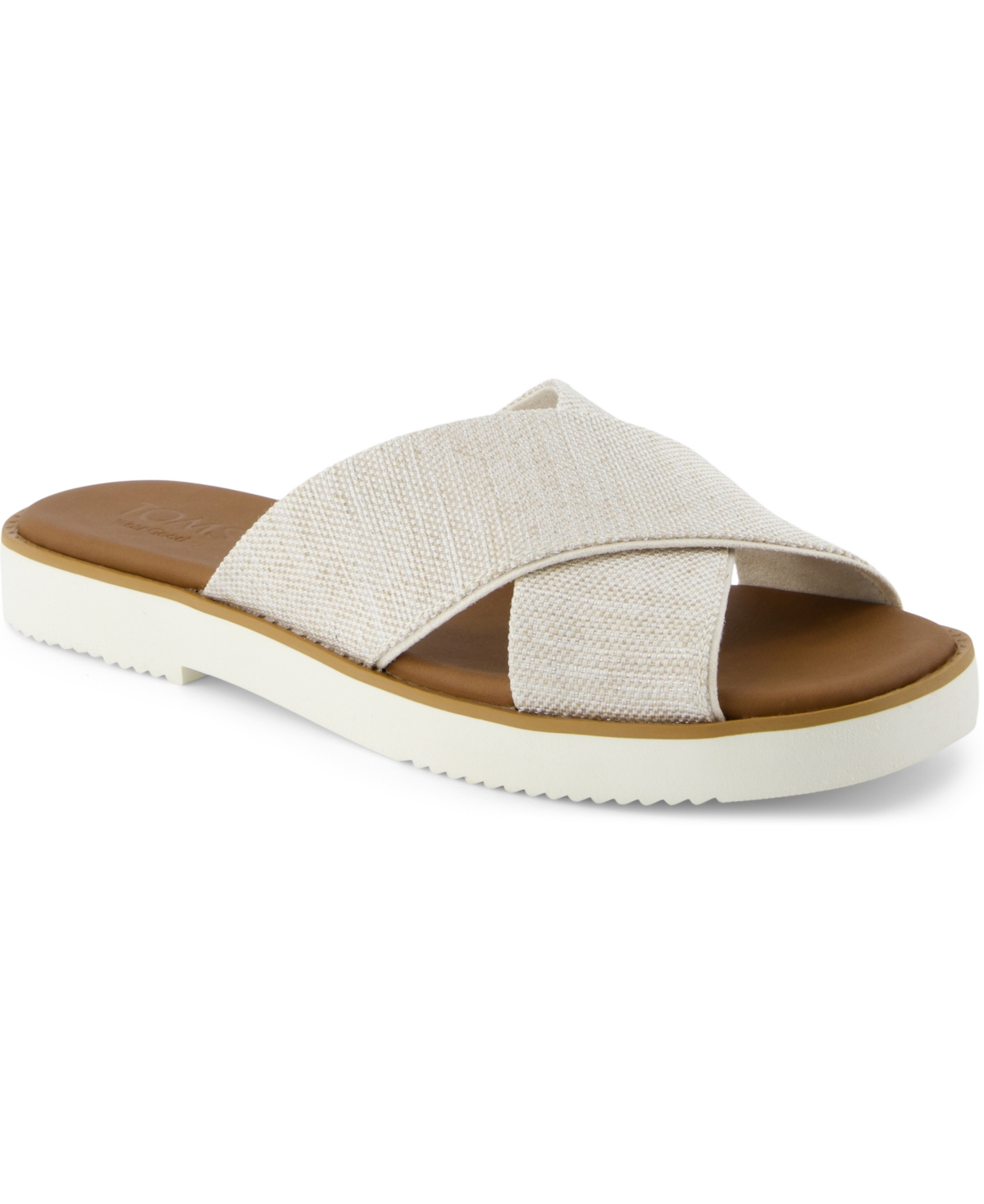 Shop Toms Women's Mae Crossover Open Toe Sandals In Natural Yarn Dye