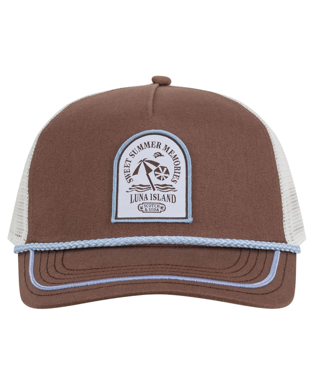 SCOTCH & SODA MEN'S LUNA ISLAND ADJUSTABLE TRUCKER HAT 
