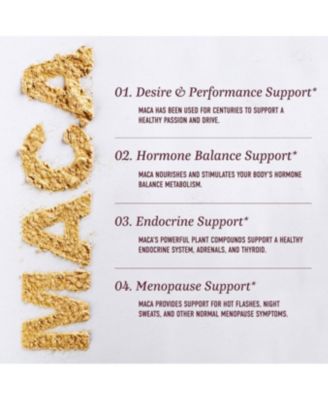 Maca Root Gummies with Natural Peach Flavors, Hormone Balance for Women and Men, 60ct