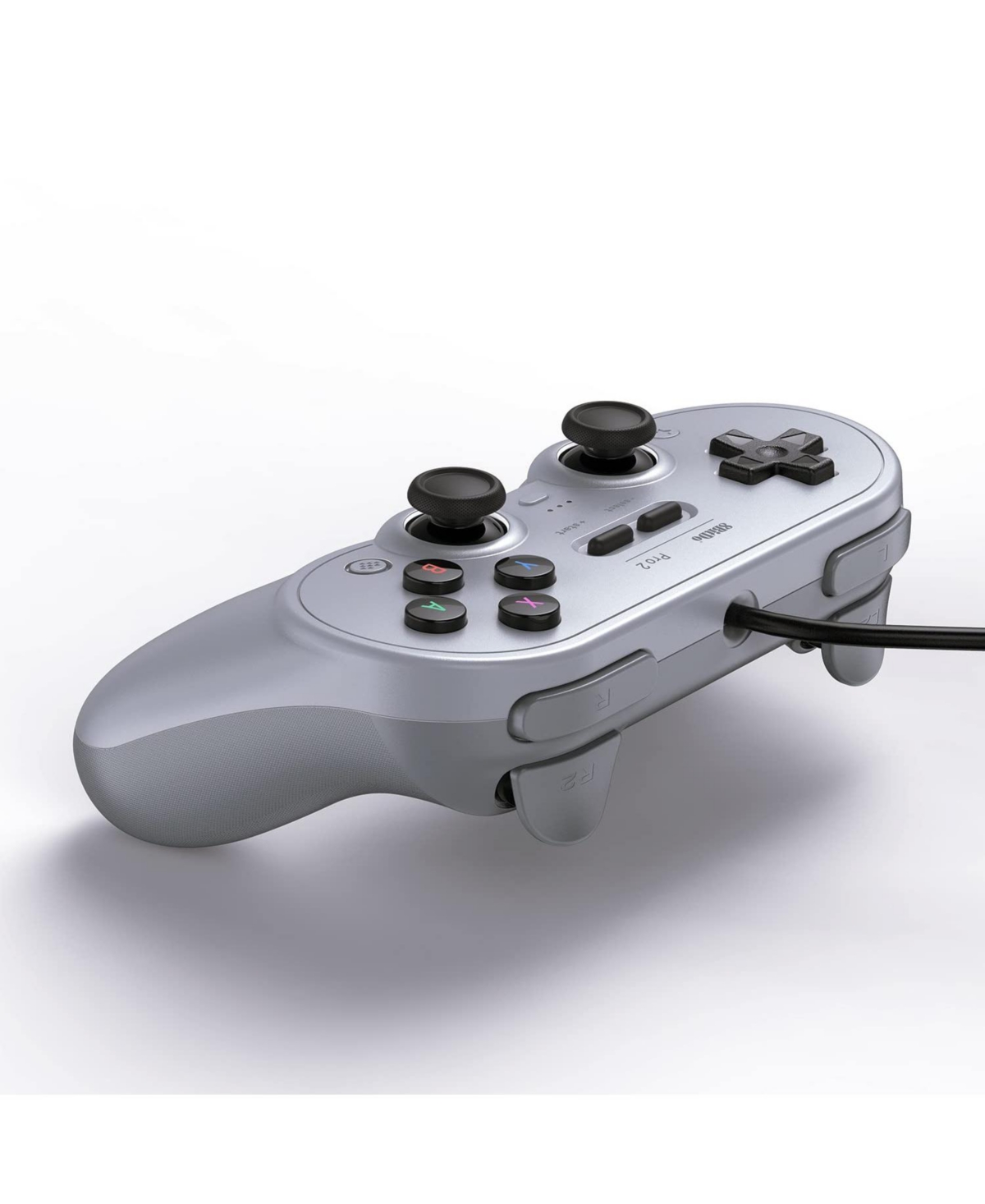 8BitDo Pro 2 Wired Controller for Switch, Windows, Steam Deck & Raspberry Pi - Gray