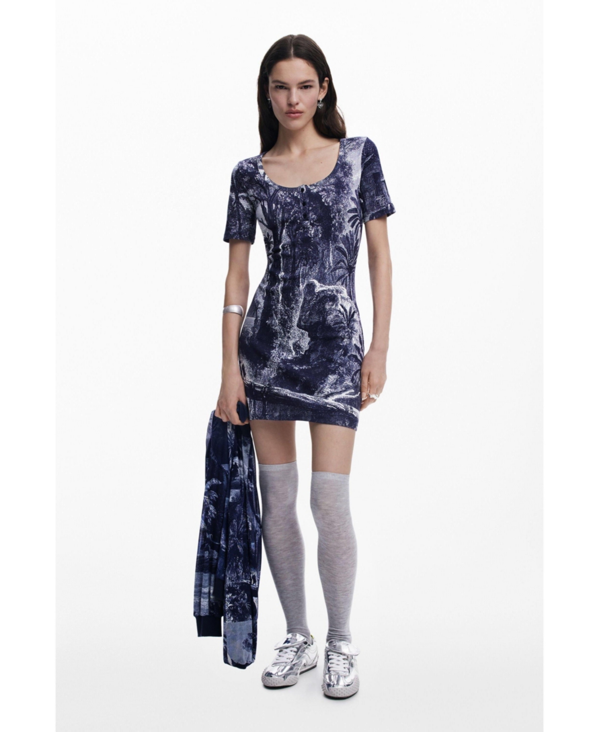 Women's Dress designed by Mr. Christian Lacroix - Navy blue