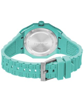 Men's Grail Light Quartz Green Silicone Watch, 42mm