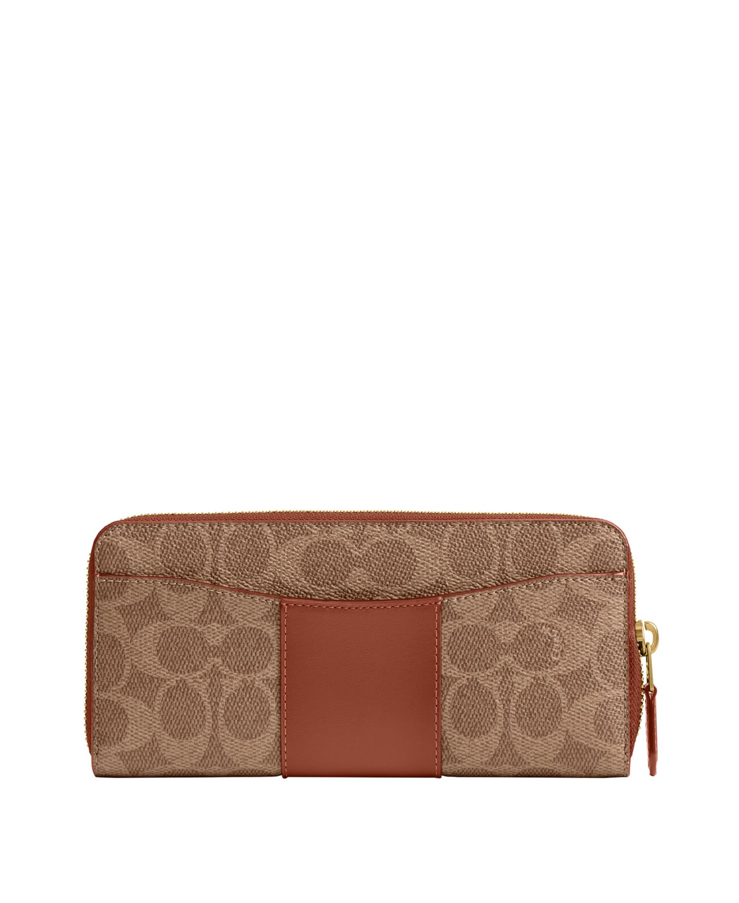 Essential Signature Canvas Slim Accordion Zip Wallet