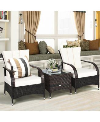 3-Piece Coffee Table Set with Chairs Stylish and Functional Furniture for Living Room