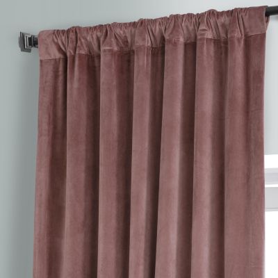 Rosehip Signature Plush Velvet Hotel Blackout Curtain