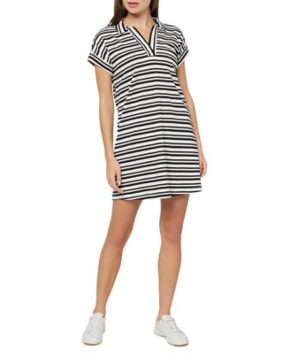 Three Dots - Women's Koda Cotton Collared Mini Dress