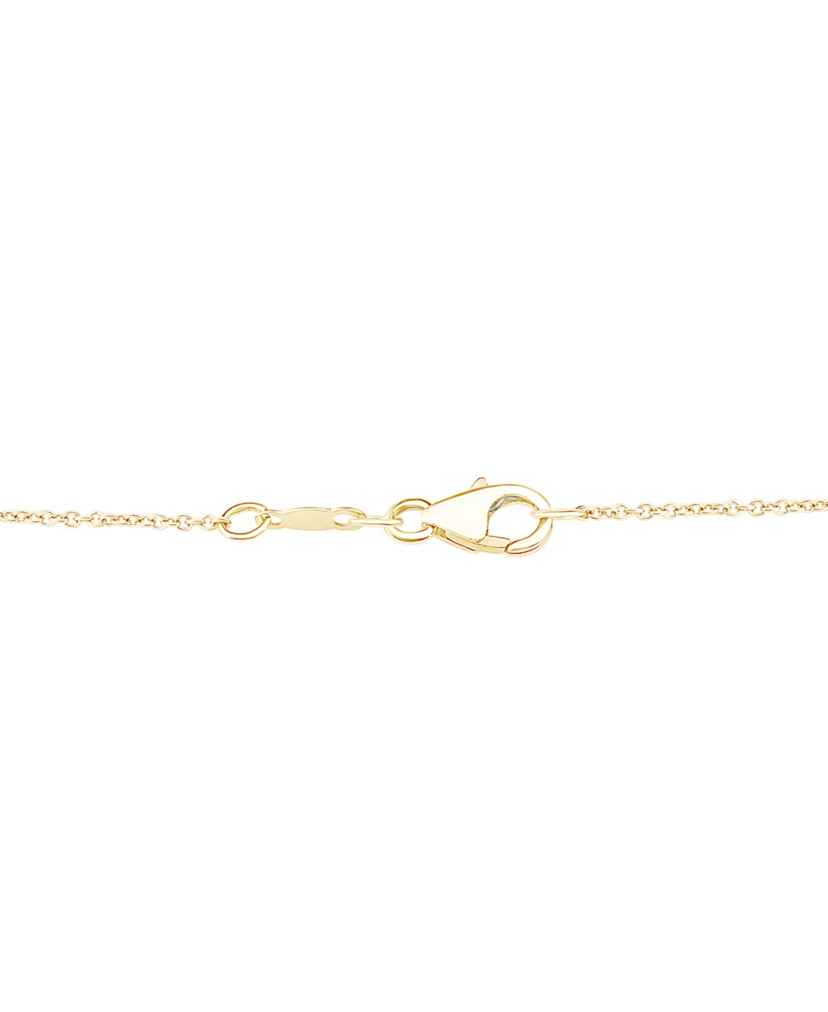 Macy's Diamond Round & Teardrop Cluster 18" Pendant Necklace (1/2 Ct. T.w.) In 14k Gold In Yellow Gold