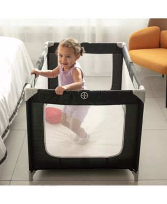 Pack and Play Mattress w/ Travel Carry Bag, Playard Mattress 38"x26" Pack N Play Mattress Topper Washable Waterproof Cover. Hypoallergenic 1.5" Thick