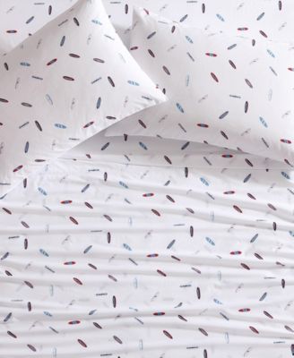 CLOSEOUT! Printed 200-Thread Count Cotton Percale 3-Pc. Sheet Set, Twin XL