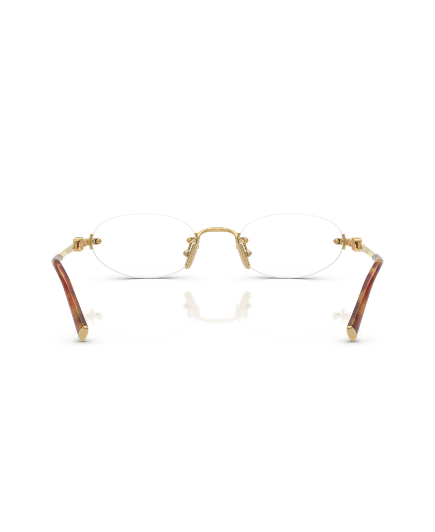 Woman Oval Metal MU 53WV Eyeglasses