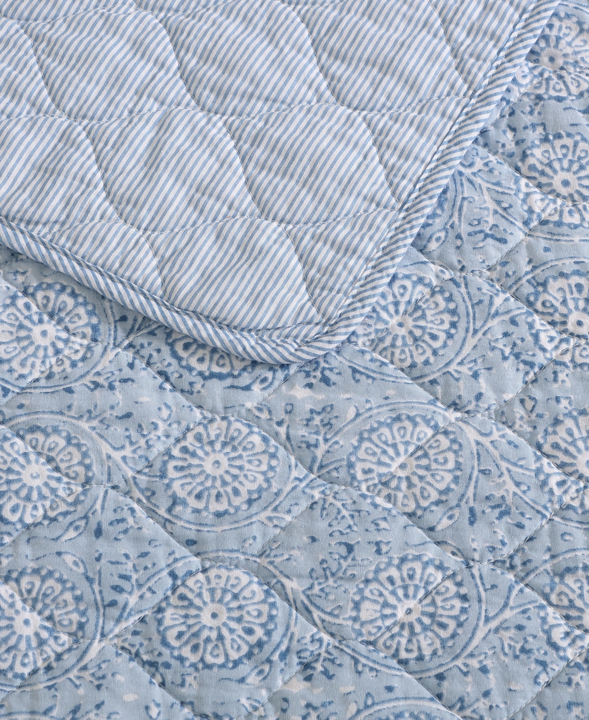Nautica Floral Park Reversible 3-Pc. Quilt Set, King
