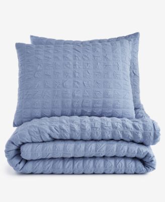 Seersucker 3-Pc. Comforter Set, Full/Queen