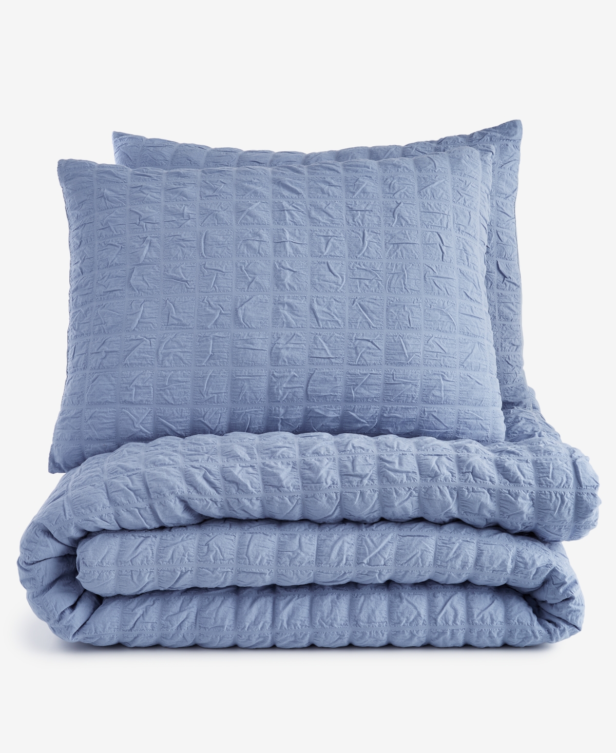 Arch Studio Seersucker 3-pc. Comforter Set, King, Exclusively At Macy's In Chambray Blue