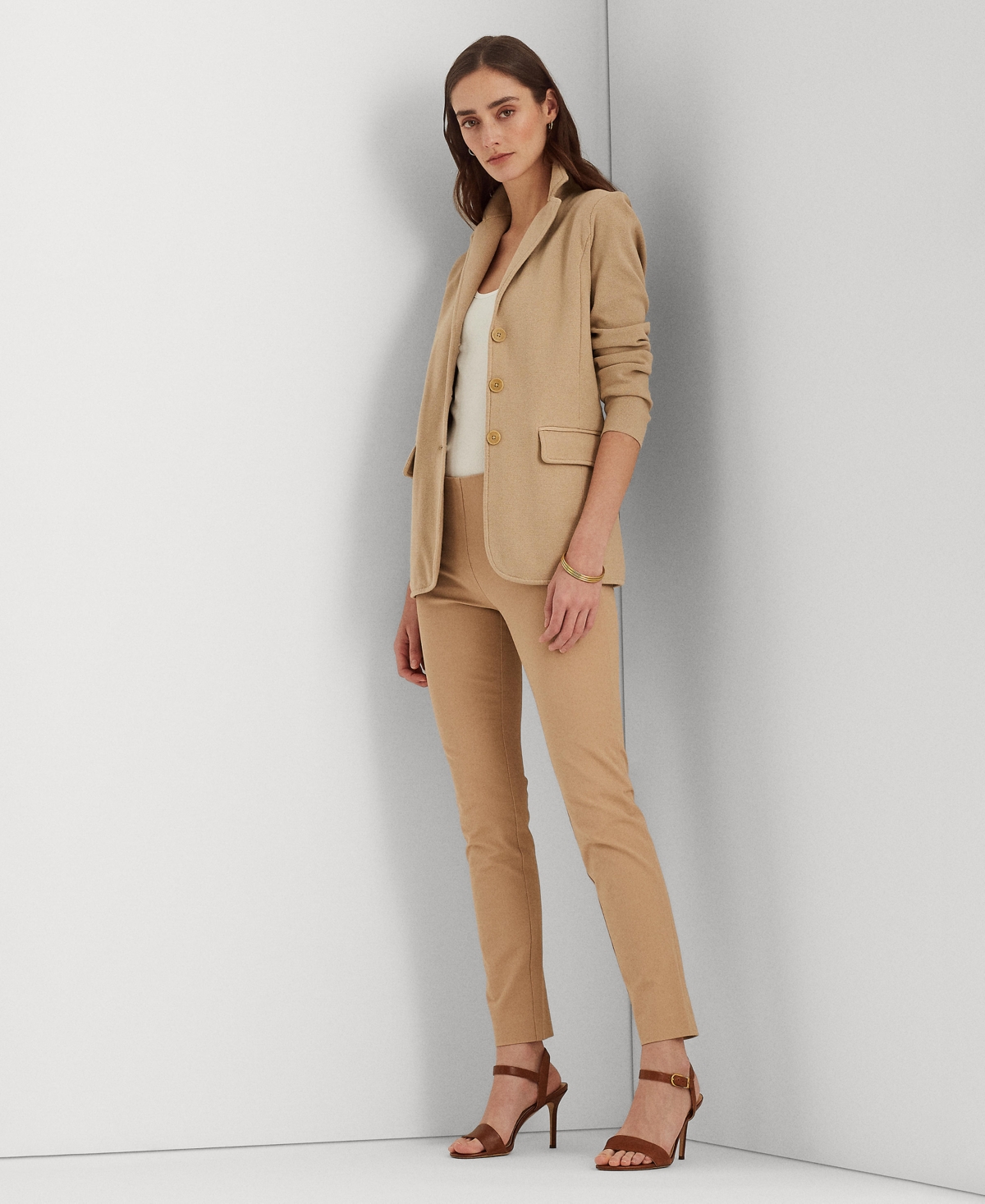 Ralph Lauren Twill Cropped Skinny Pant