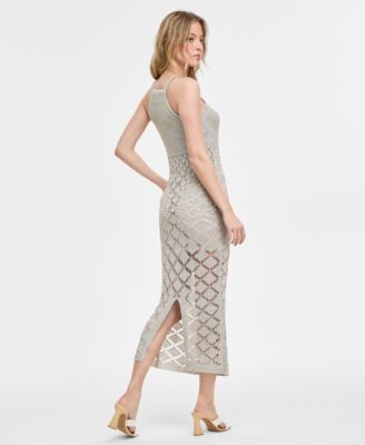 Women's Sleeveless Crochet Maxi Dress, Exclusively at Macy's