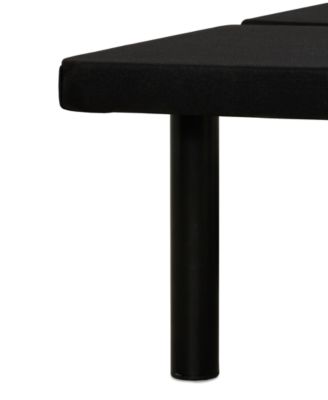 Airflow Black Upholstered Platform Bed Frame - Twin XL