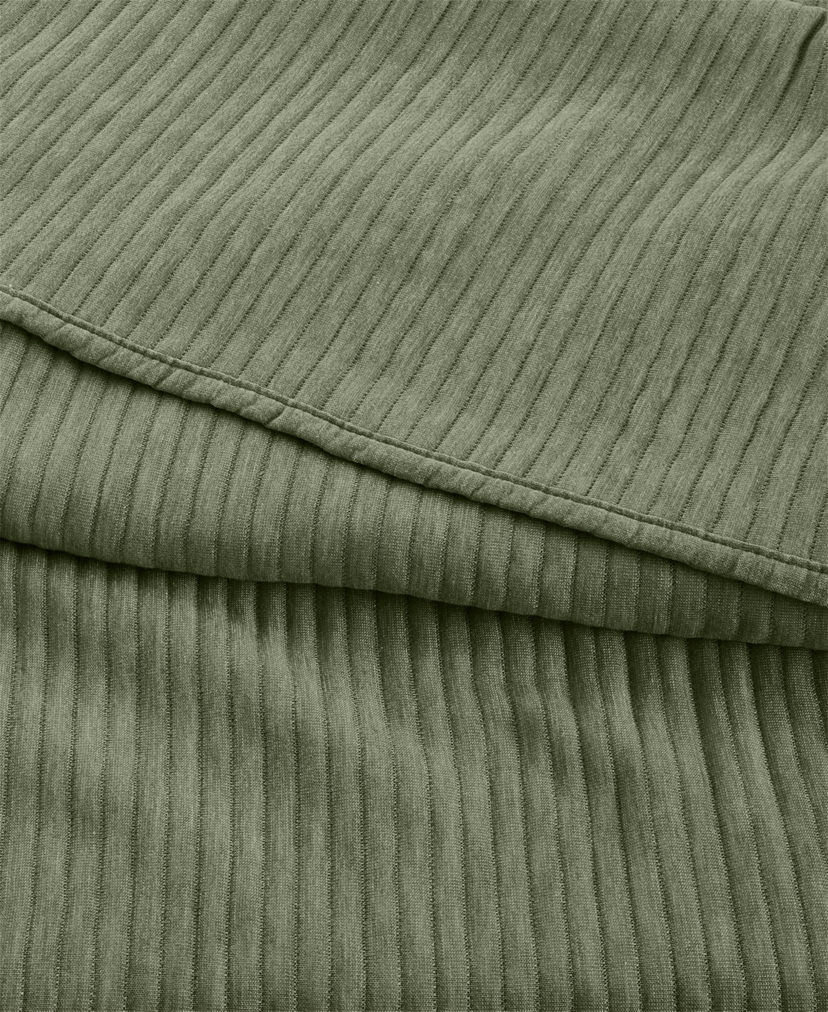 Arch Studio Heathered Jersey 3-pc. Quilt Set, Full/queen, Exclusively At Macy's In Fern Green
