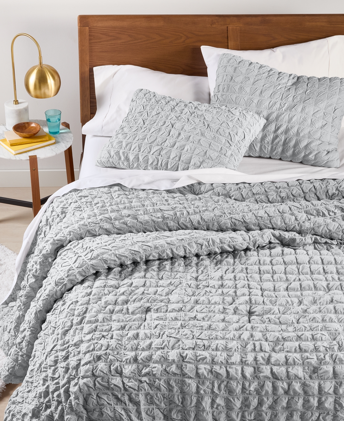Arch Studio Seersucker 3-pc. Comforter Set, Full/queen, Exclusively At Macy's In Silver