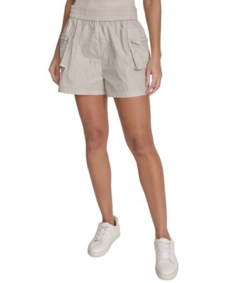 Women's Nylon Zip-Pocket Pull-On Cargo Shorts