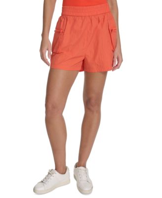 Women's Nylon Zip-Pocket Pull-On Cargo Shorts