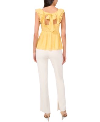 売れ筋商品|||パーカー カットソー トップス レディース Women's The Jolene Ruffle-Square-Neck Top Dandelion Parker Women's The Jolene Ruffle-Square-Neck Top - Macy's