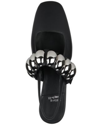 Women's Manon Dome-Studded Slingback Flats