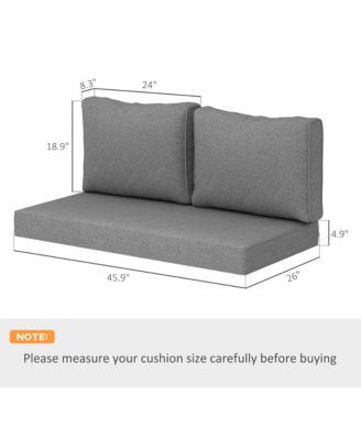 5 in Patio Furniture Cushions Outdoor Loveseat Cushions