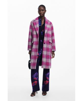 Women's Pink tartan coat