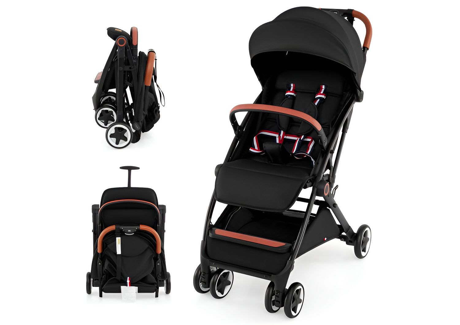 Lightweight Aluminium Frame Baby Stroller with Net