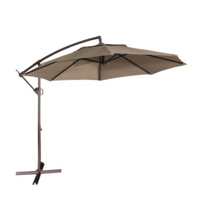 11ft Cantilever/Offset Hanging Patio Umbrella with Easy Tilt and Crank 360Â&deg; Rotate
