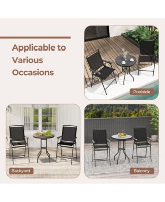 3-Piece Outdoor Bar Stool Set Stylish Patio Seating for Balcony, Deck, or Garden