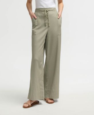 Women s Wide Leg Pant with Side Drawcord