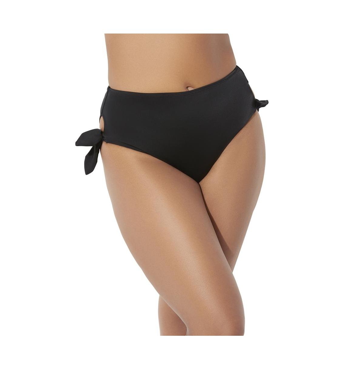 Women's Bow High Waist Brief - Black