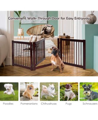 24 Inch Configurable Folding 3 Panel Wood Dog Fence