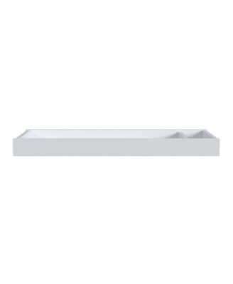 Rowan Modern Style Wood Changer Topper in Ash Linen White