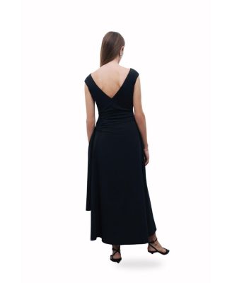 Women's Tie Detail Midi Dress