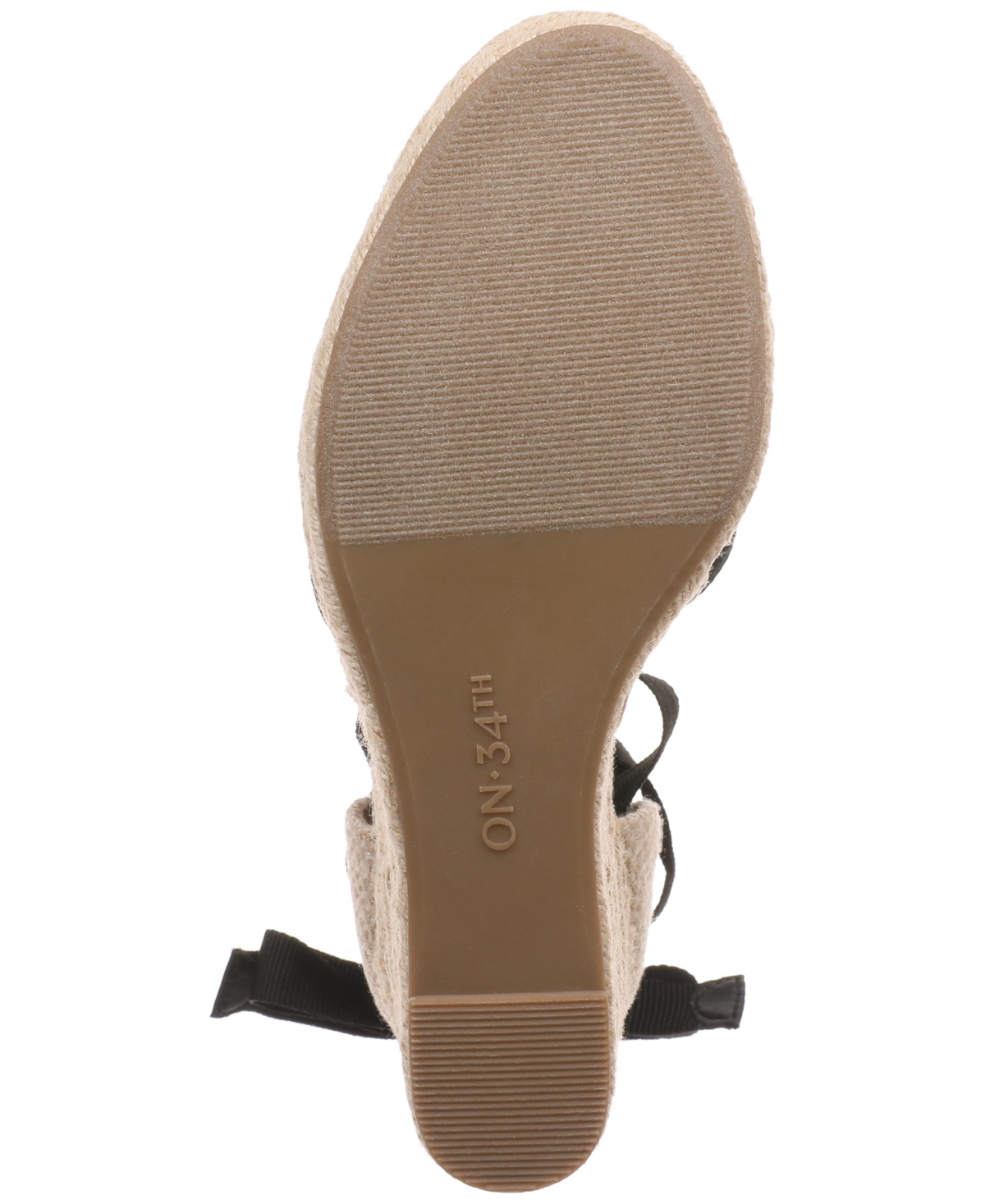 On 34th Melindaa Espadrille Wedge Sandals, Exclusively At Macy's In Black Micro
