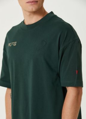 Men's Cotton Oversized Tee With Emboss Detail