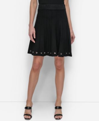DKNY - Women's Knit Grommet Skirt