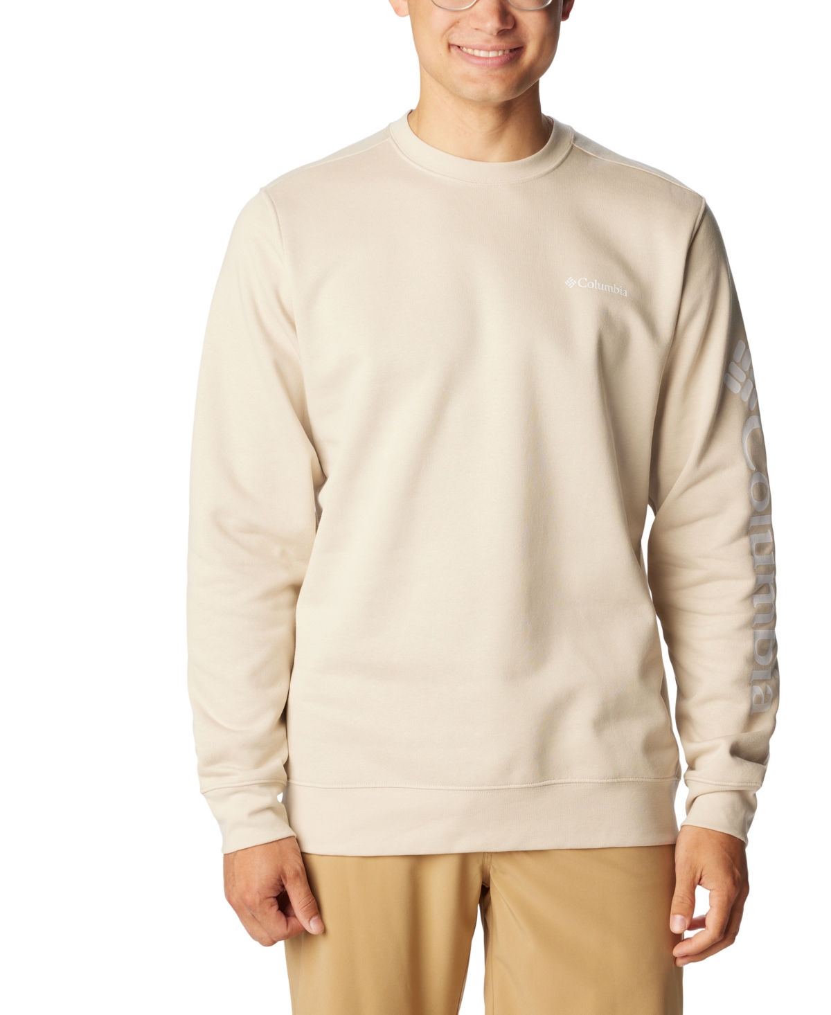 COLUMBIA MEN'S GEM LOGO TREK CREW SWEATSHIRT 