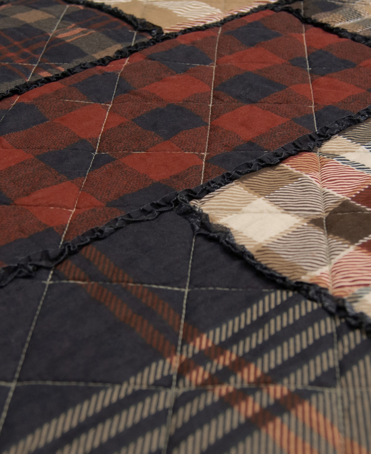 Donna Sharp Lj Plaid 2-pc. Cotton Pieced Heavyweight Quilt Set, Twin In Multi
