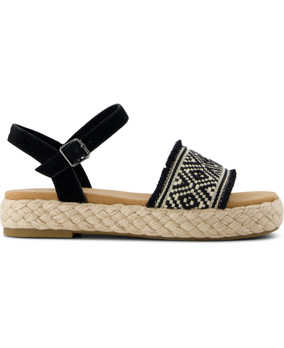 TOMS WOMEN'S ABBY OPEN TOE FLAT SANDALS 