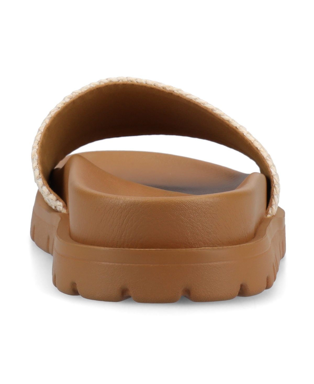 Shop Journee Collection Women's Starr Slide Footbed Flat Sandals In White