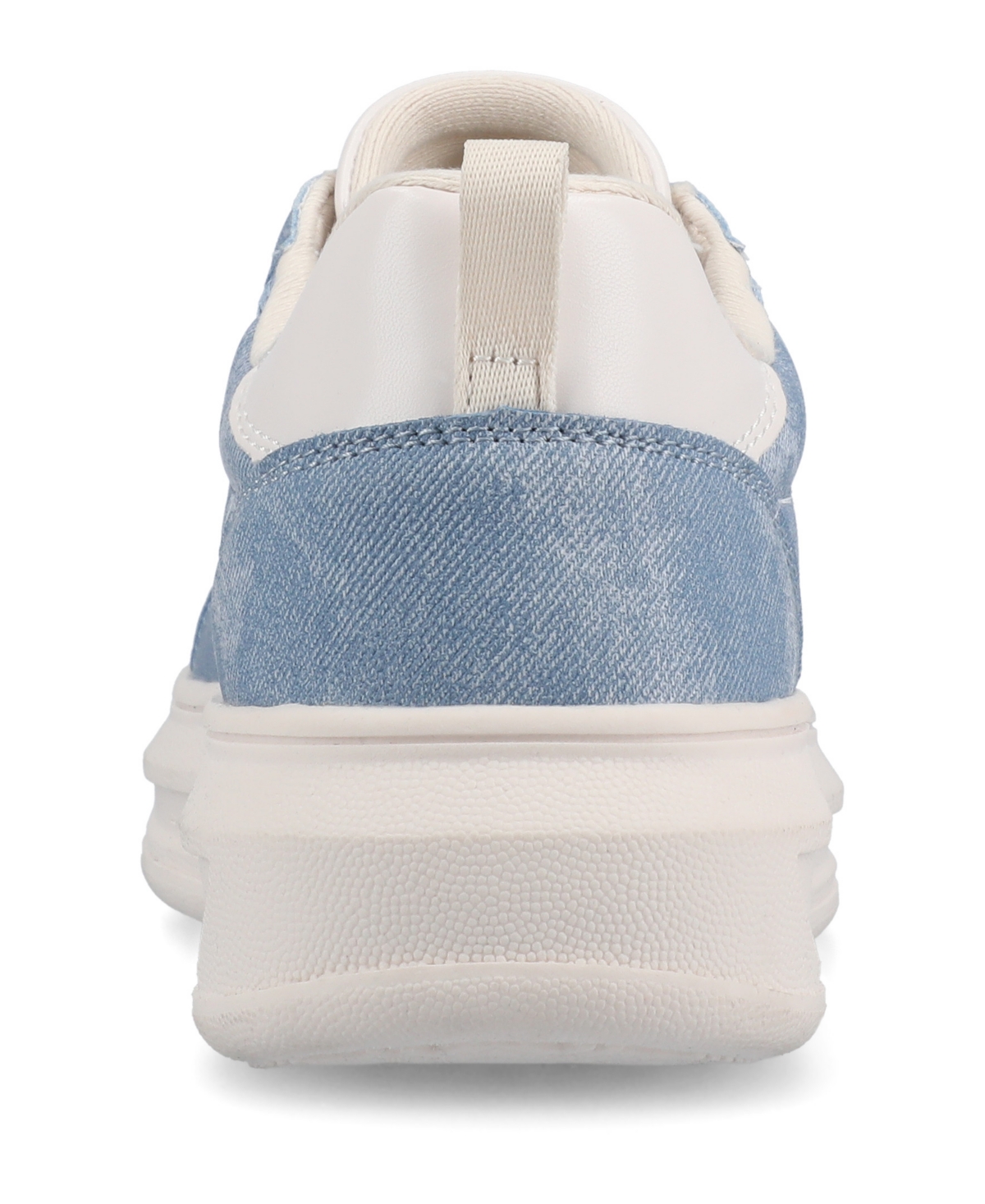 Journee Collection Women's Meeya Platform Lace Up Sneakers In Denim