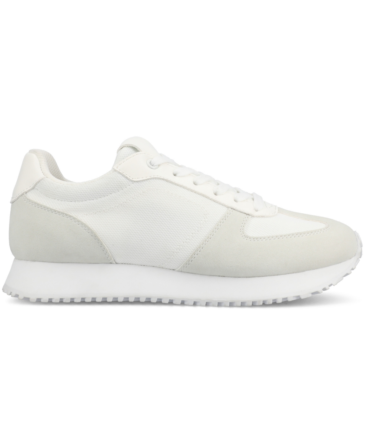 Journee Collection Women's Flow Lace Up Jogger Sneakers In White