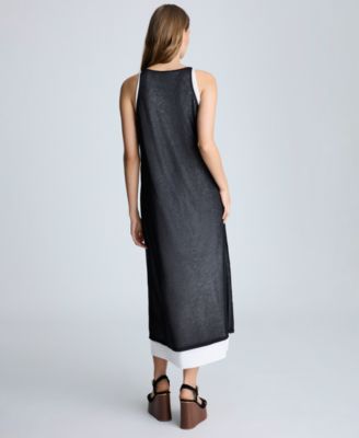 Women's Double-Layer Midi Tank Dress