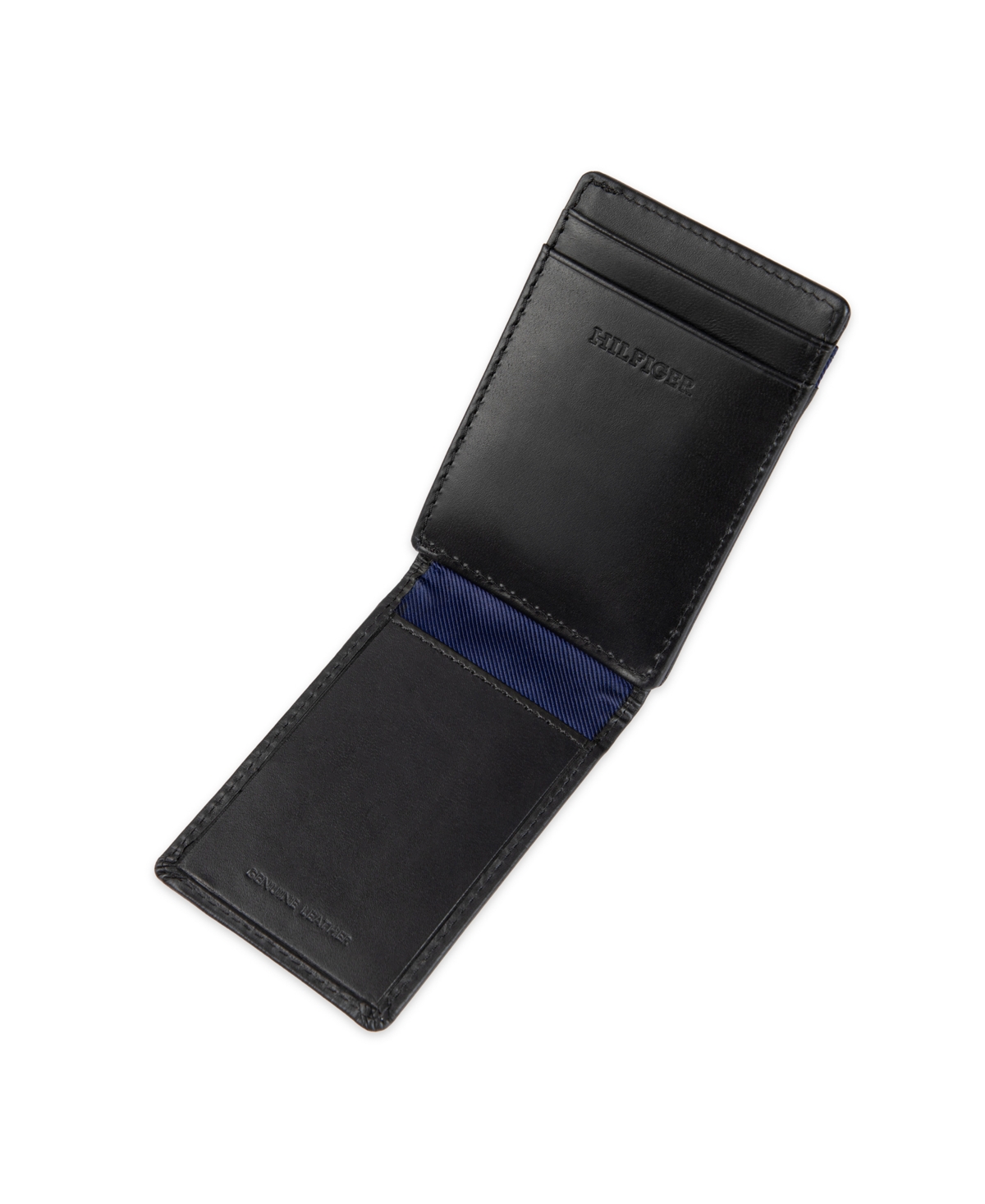 Tommy Hilfiger Men's Overlay Passcase Wallet In Black