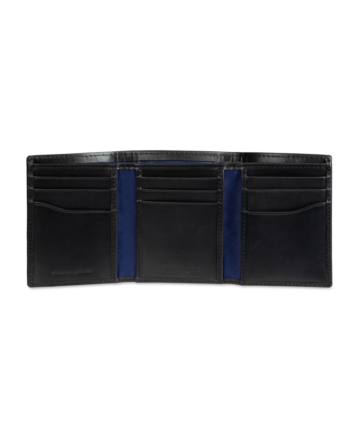 Мужской кошелёк Tommy Hilfiger Overlay Trifold Wallet, цвет: Чёрный — фото 3